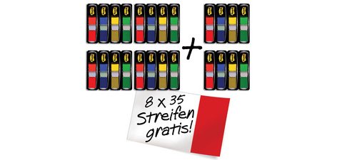 Marque-page Index mini, 11,9 x 43,2 mm, 4+2 gratuits