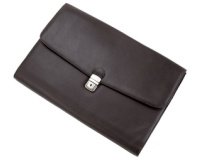 Porte-documents 'UDINE', cuir, noir