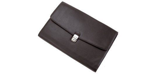 Porte-documents 'UDINE', cuir, noir