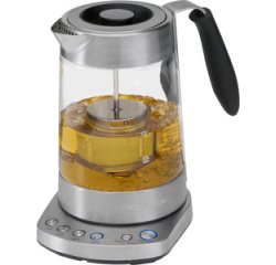 Bouilloire et théière PC-WKS 1020 G, inox/noir