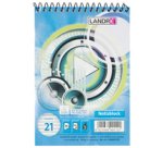 bloc-notes à spirale, format A6, 40 feuilles,