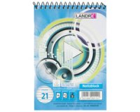 bloc-notes à spirale, format A6, 40 feuilles,