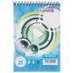 bloc-notes à spirale, format A6, 40 feuilles