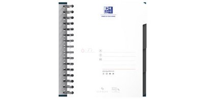 Cahier spirale Oxford Office Essentials European Book 14,8 x 21 cm 5 x 5 mm 200 pages