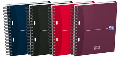 Cahier spirale Oxford Office Essentials European Book 14,8 x 21 cm 5 x 5 mm 200 pages