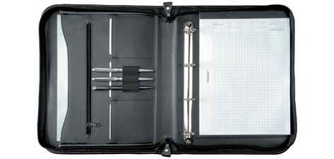Serviette classeur 'LIMONE', A4, similicuir