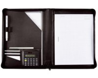 Conférencier 'CATANA', A4, cuir nappa, noir