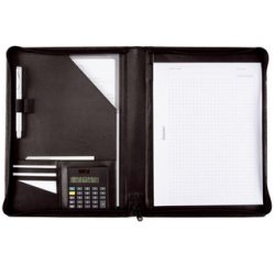 Conférencier 'CATANA', A4, cuir nappa, noir