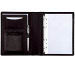 Serviette classeur 'BENACO', A5, similicuir, noir