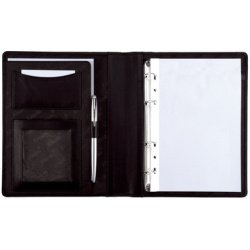 Serviette classeur 'BENACO', A5, similicuir, noir