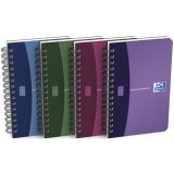En_carnet spirale oxford urban mix couverture pp reliure intégrale 9x11,4cm 180 pages 90g 5x5mm coloris assortis