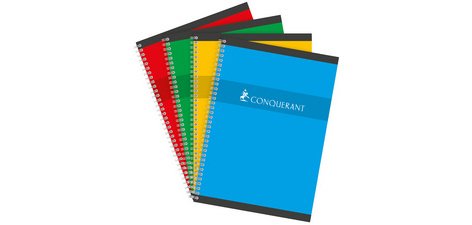 CONQUERANT SEPT schrift met integrale binding, 240 x 320 mm Seyès