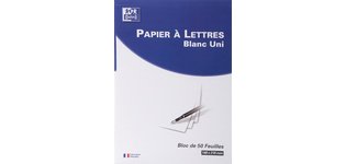 Schrijfblok A5 wit gelijnd