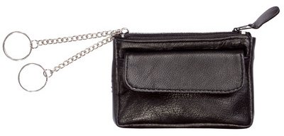 Key holder case, nappa leather, black