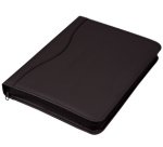 Serviette classeur 'RONDO', A4, similicuir, noir