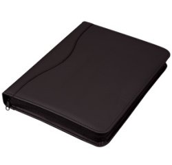 Serviette classeur 'RONDO', A4, similicuir, noir