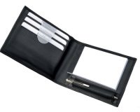 Etui bloc-notes 'GUBBIO', cuir nappa, noir