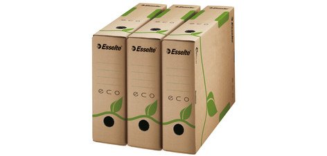 Boîte d'archives ECO, format A4, dos: 100 mm, marron