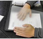 Classeur à anneaux, A4, cuir nappa, noir