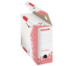 Boîte archives esselte speedbox carton recyclable 350x250mm fond automatique dos 100mm