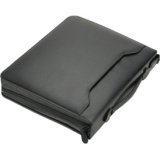 Serviette classeur 'AREZZO', A4, cuir, noir