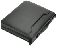 Serviette classeur 'AREZZO', A4, cuir, noir
