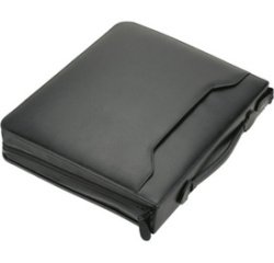 Serviette classeur 'AREZZO', A4, cuir, noir