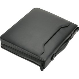 Serviette classeur 'AREZZO', A4, cuir, noir