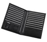 Etui pour cartes de visite/crédit, cuir, noir