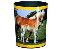 Corbeille à papier 'Cheval et poulain'
