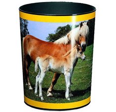 Corbeille à papier 'Cheval et poulain'
