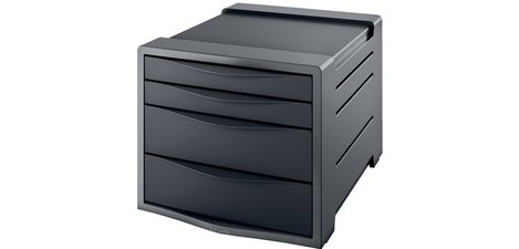 Module de classement Europost, 4 tiroirs, gris /noir