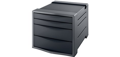 Module de classement Europost, 4 tiroirs, gris /noir