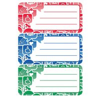 Etiquettes pour livres 'Social Icons', 76 x 35 mm