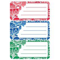 Etiquettes pour livres 'Social Icons', 76 x 35 mm