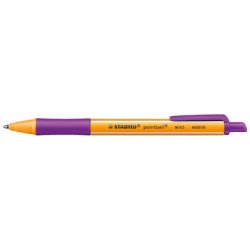 Stylo à bille rétractable pointball, lilas
