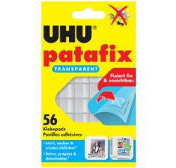 Zelfklevende pads Patafix, verwijderbaar, transparant