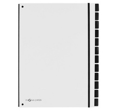 Trieur Trend, A4, 12 compartiments, blanc