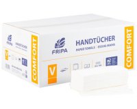 Fripa Essuie-mains COMFORT, 250 x 230 mm, pli V, extra blanc