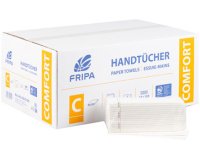 Fripa Essuie-mains COMFORT, 250 x 330 mm, pli C, extra blanc