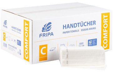 Fripa Essuie-mains COMFORT, 250 x 330 mm, pli C, extra blanc