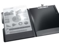 Porte-bloc double, en PP, gris