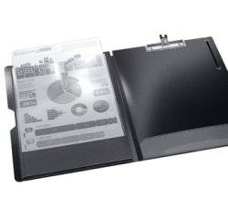 Porte-bloc double, en PP, gris