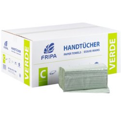 Fripa Essuie-mains VERDE, 250 x 230 mm, pli-V, vert