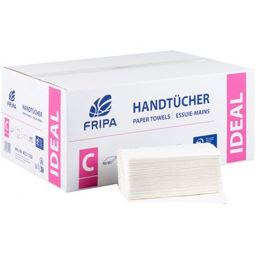 Fripa Essuie-mains IDEAL, 250 x 230 mm, pli-V, extra blanc