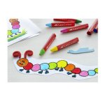 FABER-CASTELL Craies triangulaires à la cire Jumbo, étui 24