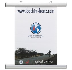 Profilé clipsable pour affiche, aluminium 855 mm - argent
