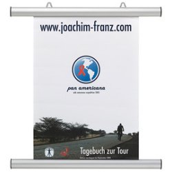 Ophanglijst poster 600 mm aluminium - zilver