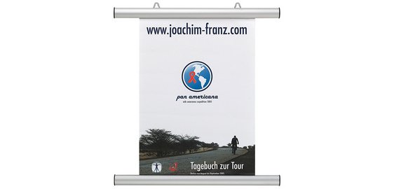 Klemmprofil für Plakat, Aluminium, Silber
