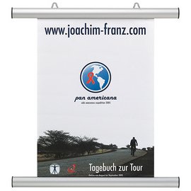 Ophanglijst poster 1005 mm aluminium - zilver